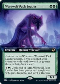 Werewolf Pack Leader (Extended Art) - Adventures in the Forgotten Realms - Magic: The Gathering card