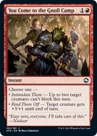 You Come to the Gnoll Camp - Adventures in the Forgotten Realms - Magic: The Gathering card