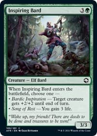 Inspiring Bard - Adventures in the Forgotten Realms - Magic: The Gathering card