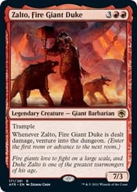 Zalto, Fire Giant Duke - Adventures in the Forgotten Realms - Magic: The Gathering card
