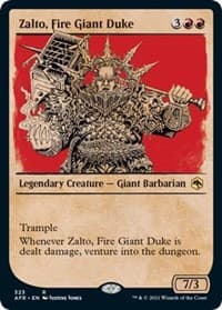 Zalto, Fire Giant Duke (Showcase) - Adventures in the Forgotten Realms - Magic: The Gathering card
