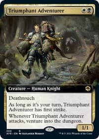 Triumphant Adventurer (Extended Art) - Adventures in the Forgotten Realms - Magic: The Gathering card