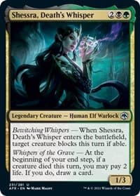 Shessra, Death's Whisper - Adventures in the Forgotten Realms - Magic: The Gathering card
