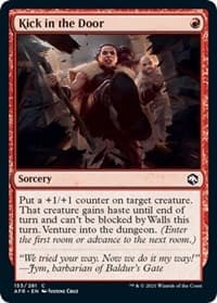 Kick in the Door - Adventures in the Forgotten Realms - Magic: The Gathering card