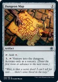Dungeon Map - Adventures in the Forgotten Realms - Magic: The Gathering card