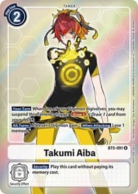 Takumi Aiba (Box Topper) - Battle of Omni - Digimon Card Game card