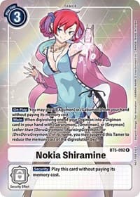 Nokia Shiramine (Box Topper) - Battle of Omni - Digimon Card Game card