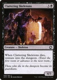 Clattering Skeletons - Adventures in the Forgotten Realms - Magic: The Gathering card