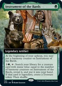 Instrument of the Bards (Extended Art) - Adventures in the Forgotten Realms - Magic: The Gathering card