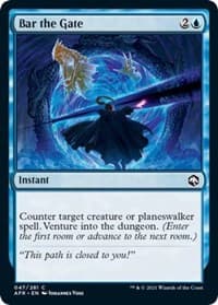 Bar the Gate - Adventures in the Forgotten Realms - Magic: The Gathering card