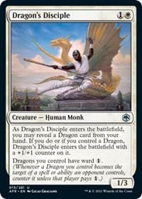 Dragon's Disciple - Adventures in the Forgotten Realms - Magic: The Gathering card