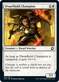 Dwarfhold Champion - Adventures in the Forgotten Realms - Magic: The Gathering card