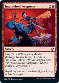Improvised Weaponry - Adventures in the Forgotten Realms - Magic: The Gathering card