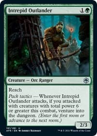 Intrepid Outlander - Adventures in the Forgotten Realms - Magic: The Gathering card