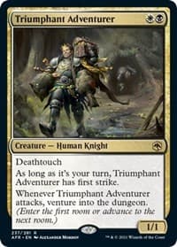Triumphant Adventurer - Adventures in the Forgotten Realms - Magic: The Gathering card