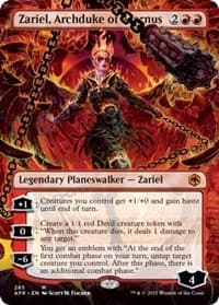 Zariel, Archduke of Avernus (Borderless) - Adventures in the Forgotten Realms - Magic: The Gathering card