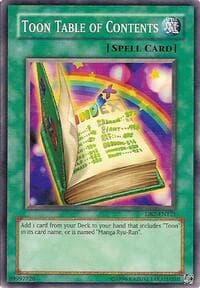 Toon Table of Contents - Dark Beginning 2 - YuGiOh card