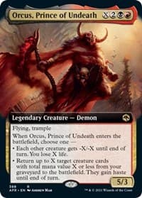 Orcus, Prince of Undeath (Extended Art) - Adventures in the Forgotten Realms - Magic: The Gathering card