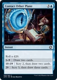 Contact Other Plane - Adventures in the Forgotten Realms - Magic: The Gathering card