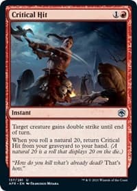 Critical Hit - Adventures in the Forgotten Realms - Magic: The Gathering card