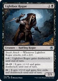 Lightfoot Rogue - Adventures in the Forgotten Realms - Magic: The Gathering card