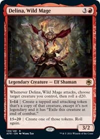 Delina, Wild Mage - Adventures in the Forgotten Realms - Magic: The Gathering card