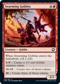 Swarming Goblins - Adventures in the Forgotten Realms - Magic: The Gathering card