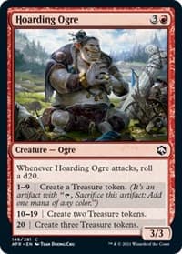 Hoarding Ogre - Adventures in the Forgotten Realms - Magic: The Gathering card