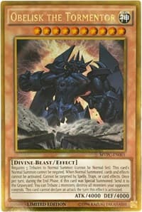Obelisk the Tormentor (Blu-Ray DVD Promo) - The Dark Side of Dimensions Movie Pack: Gold Edition - YuGiOh card