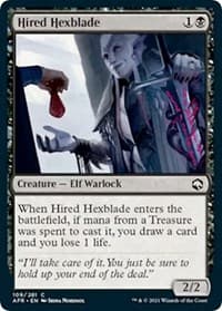 Hired Hexblade - Adventures in the Forgotten Realms - Magic: The Gathering card