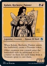 Kalain, Reclusive Painter (Showcase) - Adventures in the Forgotten Realms - Magic: The Gathering card