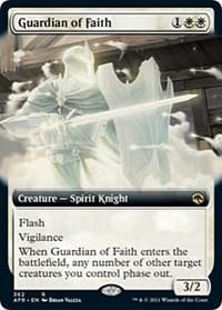 Guardian of Faith (Extended Art) - Adventures in the Forgotten Realms - Magic: The Gathering card
