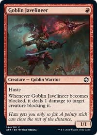 Goblin Javelineer - Adventures in the Forgotten Realms - Magic: The Gathering card