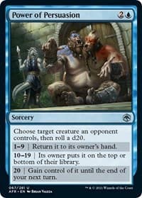 Power of Persuasion - Adventures in the Forgotten Realms - Magic: The Gathering card