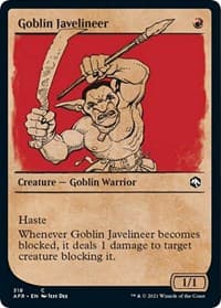Goblin Javelineer (Showcase) - Adventures in the Forgotten Realms - Magic: The Gathering card