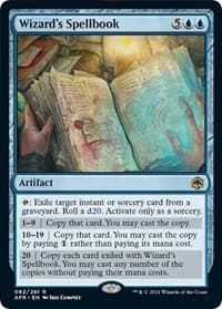 Wizard's Spellbook - Adventures in the Forgotten Realms - Magic: The Gathering card