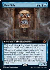 Demilich (Extended Art) - Adventures in the Forgotten Realms - Magic: The Gathering card