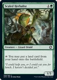 Scaled Herbalist - Adventures in the Forgotten Realms - Magic: The Gathering card