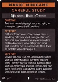 Magic Minigame: Careful Study - Strixhaven: School of Mages - Magic: The Gathering card