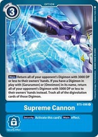 Supreme Cannon - Battle of Omni - Digimon Card Game card