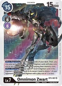 Omnimon Zwart - Battle of Omni - Digimon Card Game card