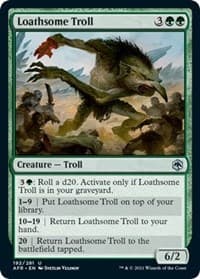 Loathsome Troll - Adventures in the Forgotten Realms - Magic: The Gathering card