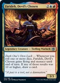 Farideh, Devil's Chosen - Adventures in the Forgotten Realms - Magic: The Gathering card
