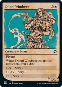 Djinni Windseer (Showcase) - Adventures in the Forgotten Realms - Magic: The Gathering card