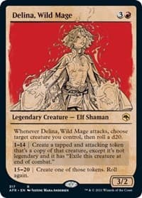 Delina, Wild Mage (Showcase) - Adventures in the Forgotten Realms - Magic: The Gathering card