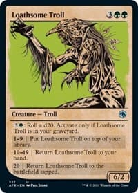 Loathsome Troll (Showcase) - Adventures in the Forgotten Realms - Magic: The Gathering card