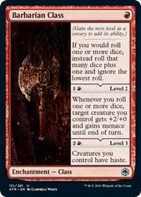 Barbarian Class - Adventures in the Forgotten Realms - Magic: The Gathering card