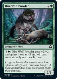 Dire Wolf Prowler - Adventures in the Forgotten Realms - Magic: The Gathering card