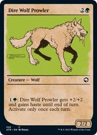 Dire Wolf Prowler (Showcase) - Adventures in the Forgotten Realms - Magic: The Gathering card