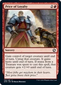 Price of Loyalty - Adventures in the Forgotten Realms - Magic: The Gathering card